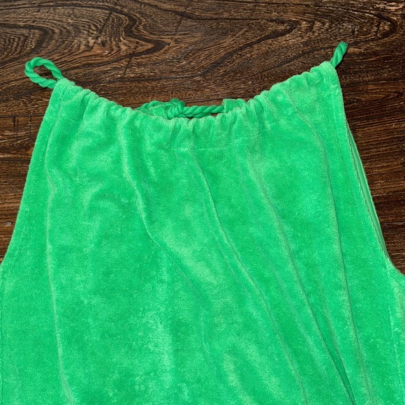 Me+em Women's Halterneck Mid-Weight Toweling Dress Green Size 4 NWT - Picture 7 of 11